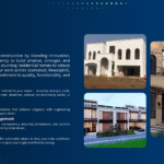 Qualtix construction service banner showing residential building projects and details about services offered in Islamabad, Rawalpindi, and Wah.