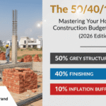 Image containing the heading of the article "The 50/40/10 Rule: Mastering Your House Construction Budget in Pakistan (2026 Edition)"
